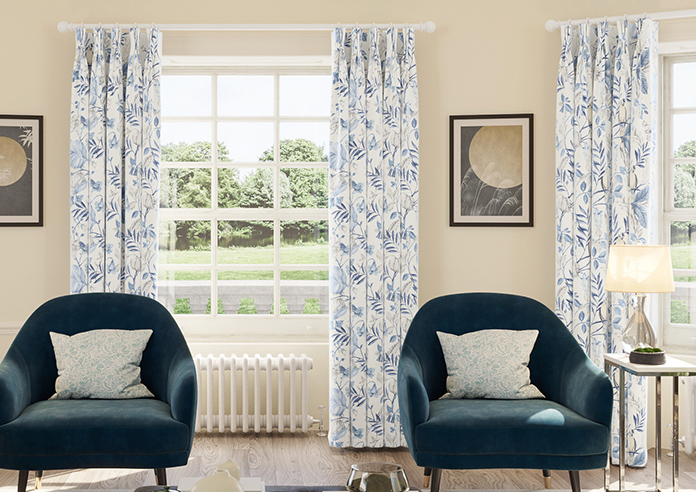 Iquitos, Indigo - Made to Measure Curtains - Image 3